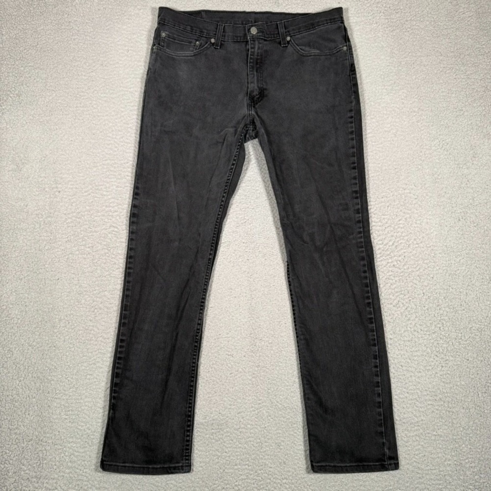 Levis Jeans Mens 34x30 Black 511 Slim Fit Denim Casual Preppy Stretch Premium